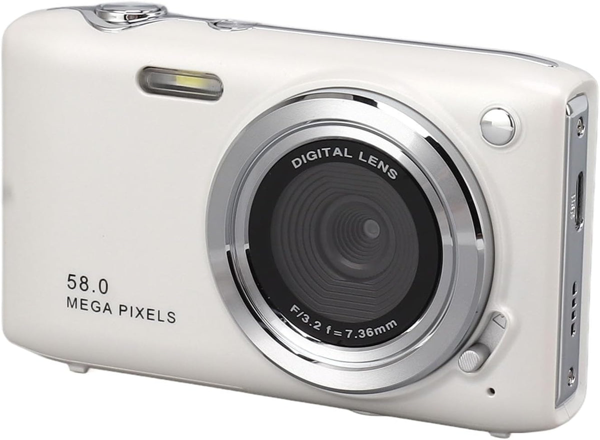 Kompakte 4K Digitalkamera mit 58MP Fotos | 16-facher Zoom & 2,88-Zoll-Display | Wiederaufladbarer Akku per USB 19