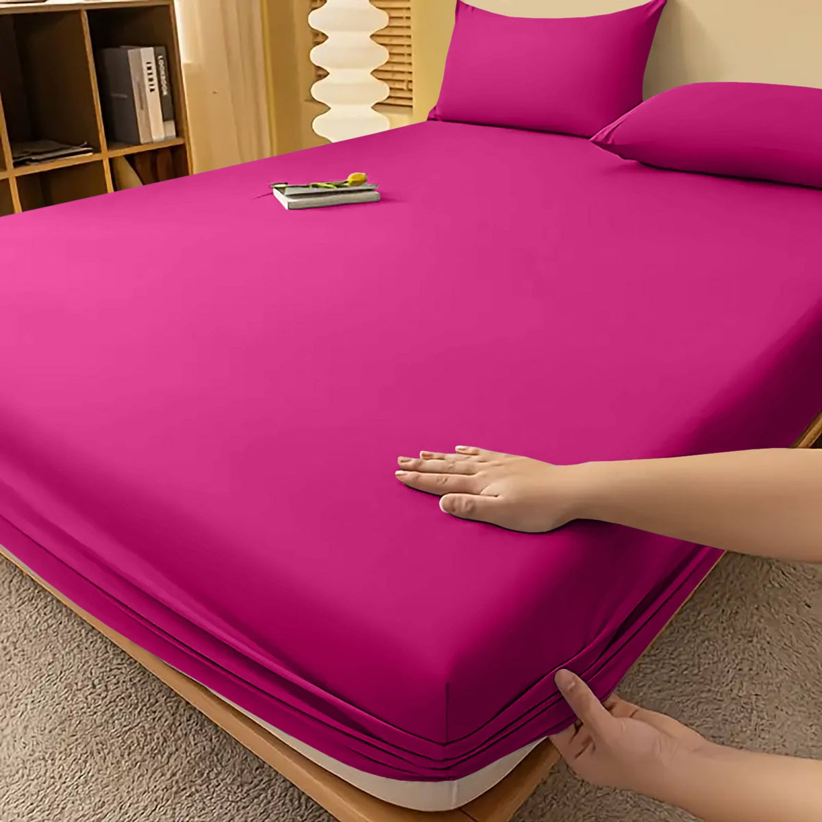 Spannbettlaken Extra Tief | 90-180x190-200 cm, 12 Farben | Knitterarm, waschbar, passt bis 29 cm Matratzenhöhe 22
