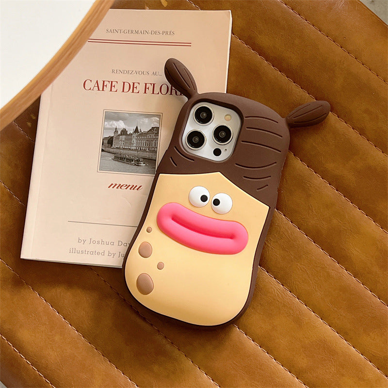 3D Handyhülle Cartoon-Motiv | Silikon mit erhöhtem Kamerarand | Schützt Rückseite und Kanten vor Kratzern und Stößen 4