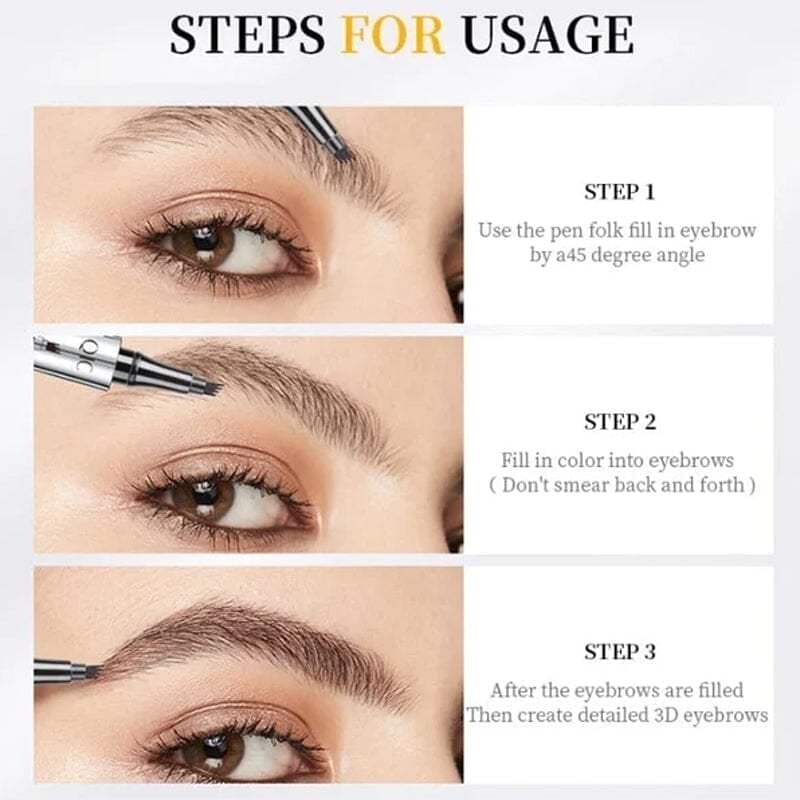 1+1 Gratis | QicPen - Microblading-Augenbrauenstift 4-fach-Tattoo-Pencil