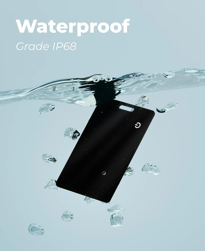 Smart Wallet Tracker-Karte Ultradünn 1,6 mm | Kabelloses Laden, 100 m Reichweite | 5 Monate Akku, Google Find Hub 7