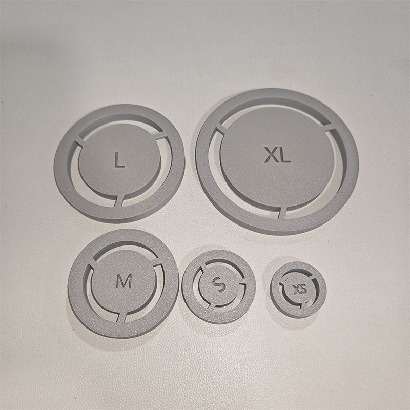Zentrierwerkzeug für Keramik aus PLA | 5-teiliges Set mit 5 Fußringgrößen | Präzise Zentrierung für Ton in 3 Schritten 1