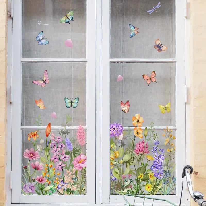 1+1 Gratis | FlowerSticky - Fenstersticker