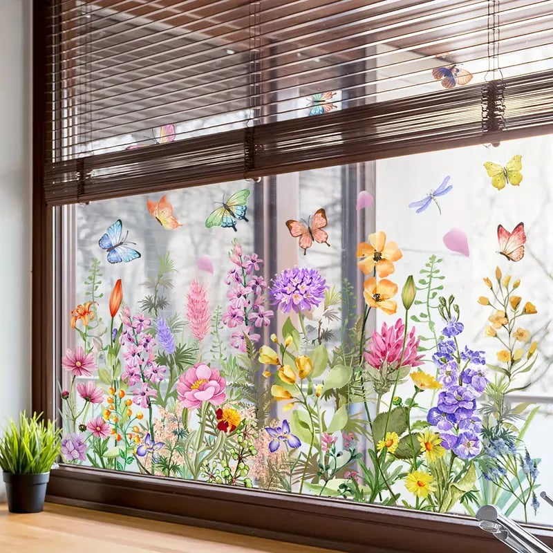 1+1 Gratis | FlowerSticky - Fenstersticker