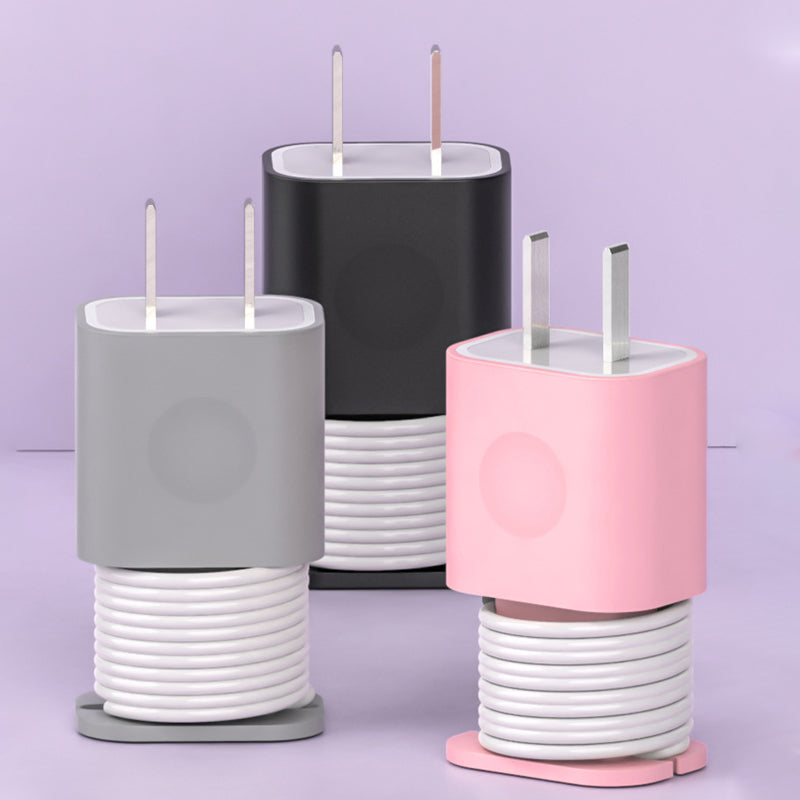 Ladegerät Silikonhülle für Apple 20W Netzteil | 2 in 1 Schutz mit Kabel Organizer | Stoßfest, Rutschfest und Kratzfest 7