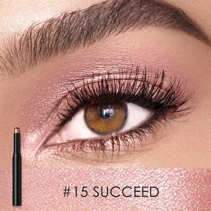 2-in-1 Lidschatten Eyeliner Stift für Damen | Wasserfest & Wischfest | Hypoallergen, Aufbaubar, Kein Primer nötig 15