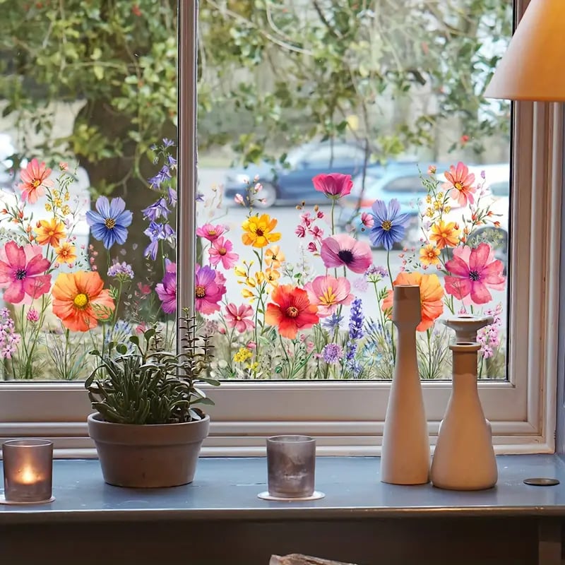 1+1 Gratis | FlowerSticky - Fenstersticker