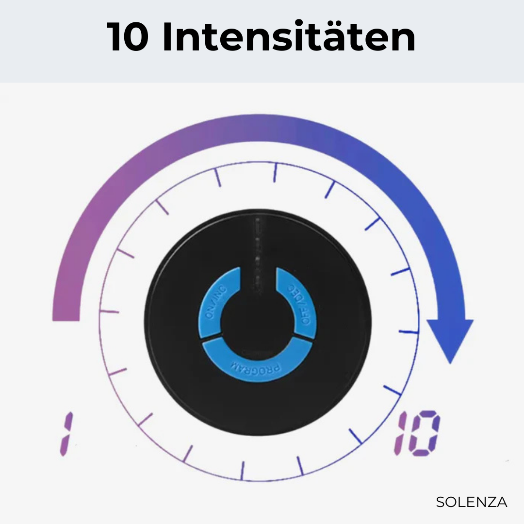Muskelmassagegerät mit 10 Intensitätsstufen | Für Nacken, Rücken, Hüfte, Beine und Füße | ABS/PC Gehäuse, robust im Alltag 3