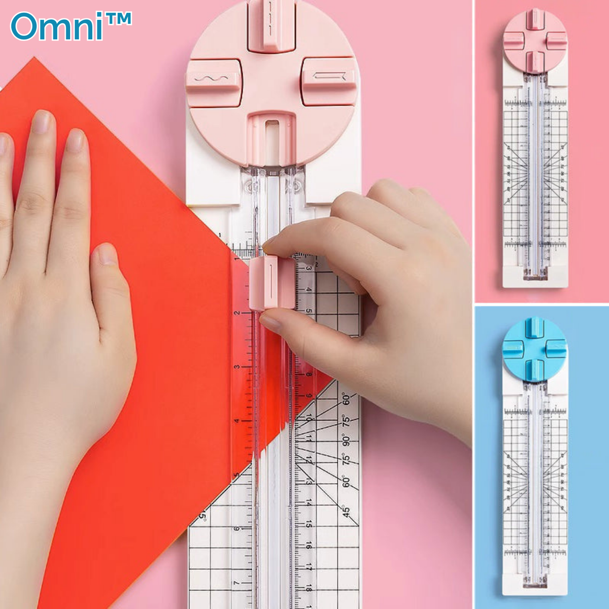 4-in-1 Papierschneider ABS-Kunststoff | Schneidet Linien, Kurven, Falze & gestrichelte Schnitte | Kindersichere Klinge, faltbar 8