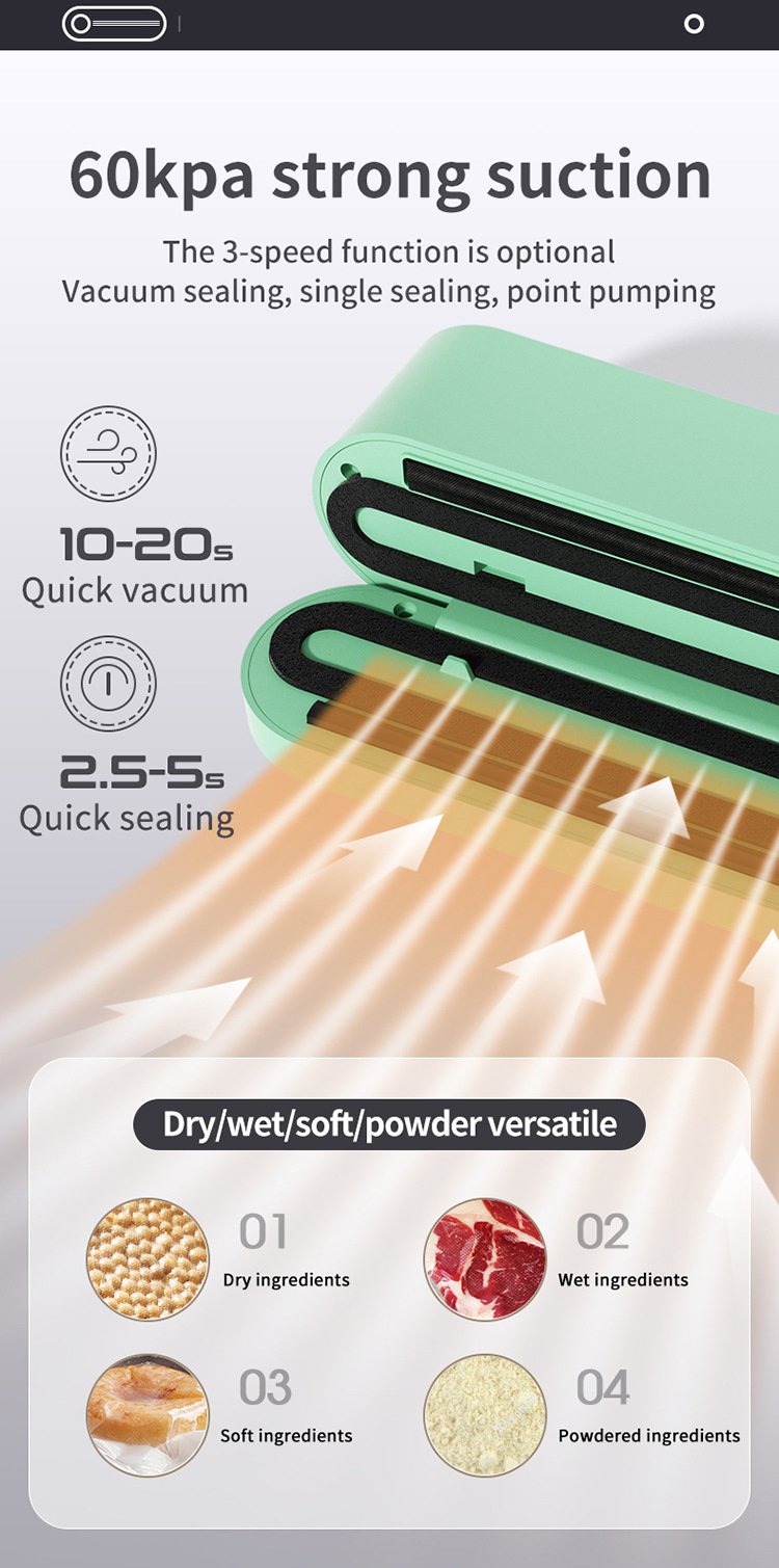 Kabelloses Mini-Vakuumiergerät Akkubetrieben für Sous-Vide 12
