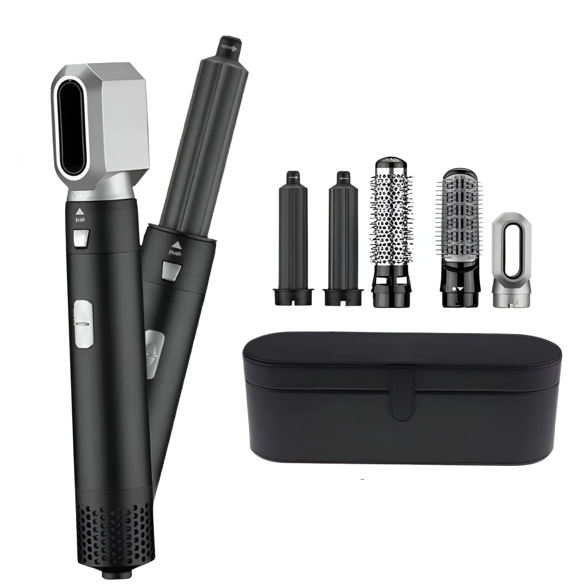 5-in-1 Haarstyling Set | Glätteisen, Lockenstab & Volumenbürste | Keramikbeschichtung, Schnelles Aufheizen, Kompakt & Leicht 3