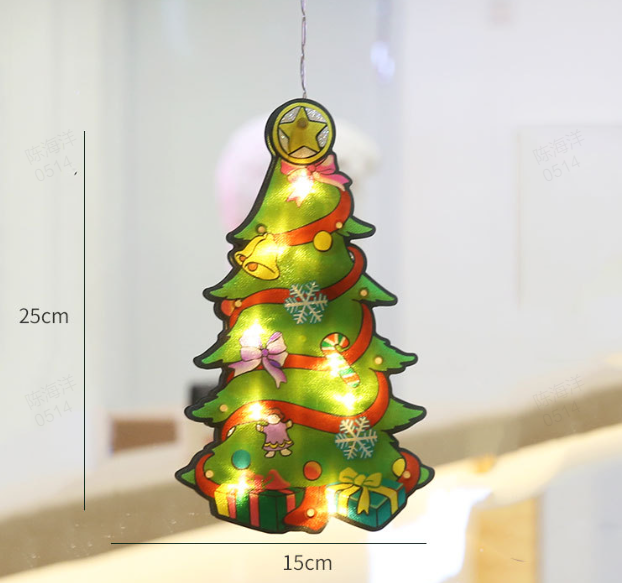 Weihnachts-Lichterkette Silhouette Batteriebetrieben Warmweiß 18