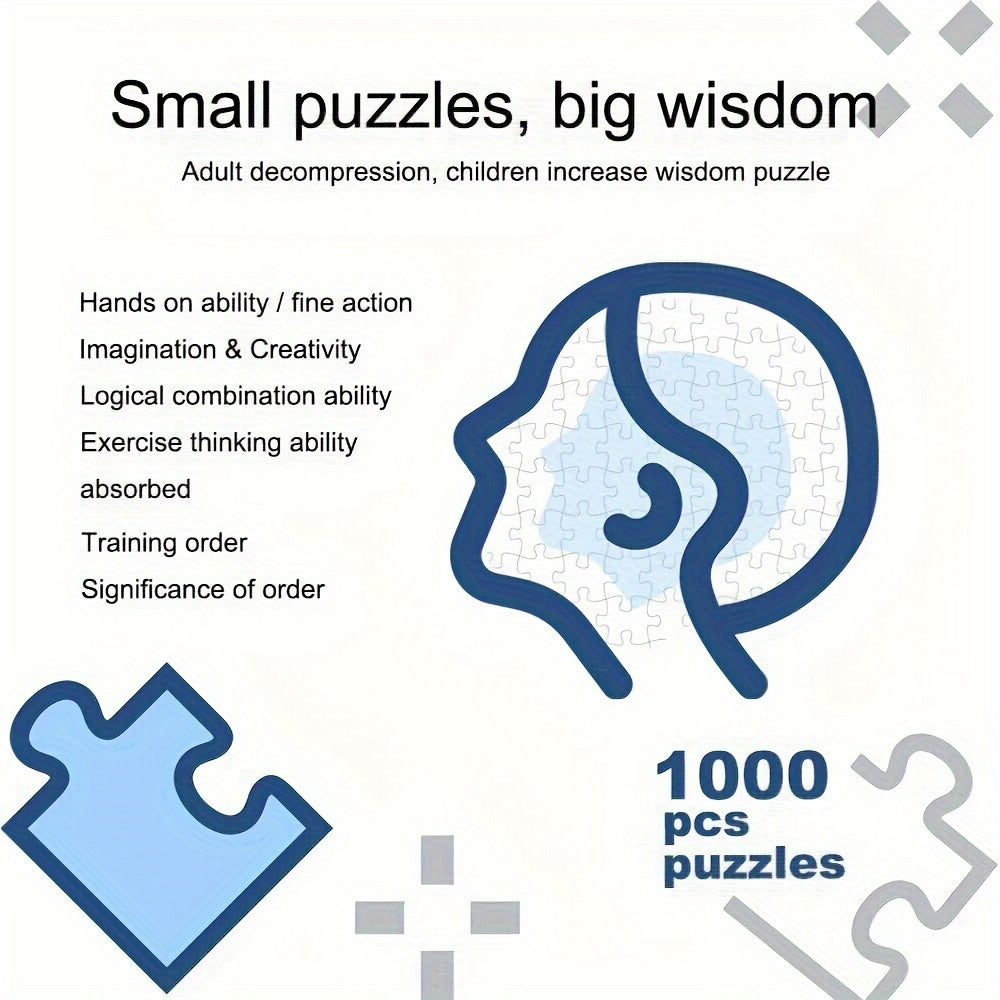 Rundes Puzzle 1000 Teile Sternzeichen-Motiv | Matte staubfreie Oberfläche | Entspannendes Geschenk für Erwachsene 7