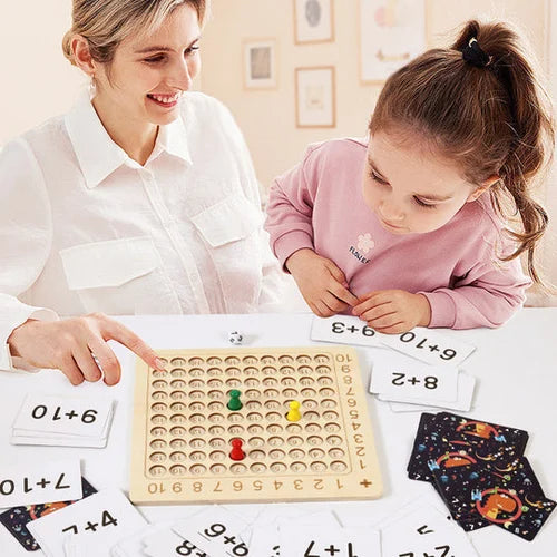 MathSmart™ – Multiplikationsspiel aus Holz für unterhaltsames Lernen