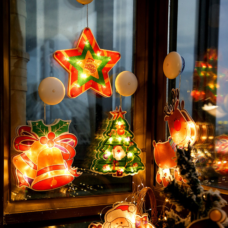 Weihnachts-Lichterkette Silhouette Batteriebetrieben Warmweiß 2