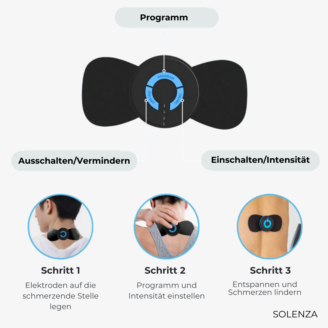 Muskelmassagegerät mit 10 Intensitätsstufen | Für Nacken, Rücken, Hüfte, Beine und Füße | ABS/PC Gehäuse, robust im Alltag 5