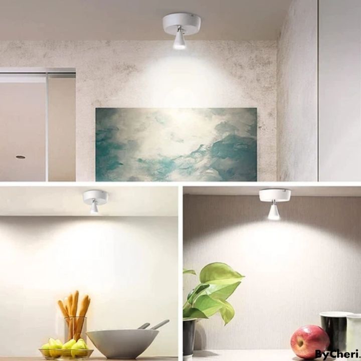 LED Akkuspot Kabellos | Dimmbar & Farbtemperatur per Fernbedienung | Warmweißes Licht, Batteriebetrieben, Montage in 60 Sekunden 8