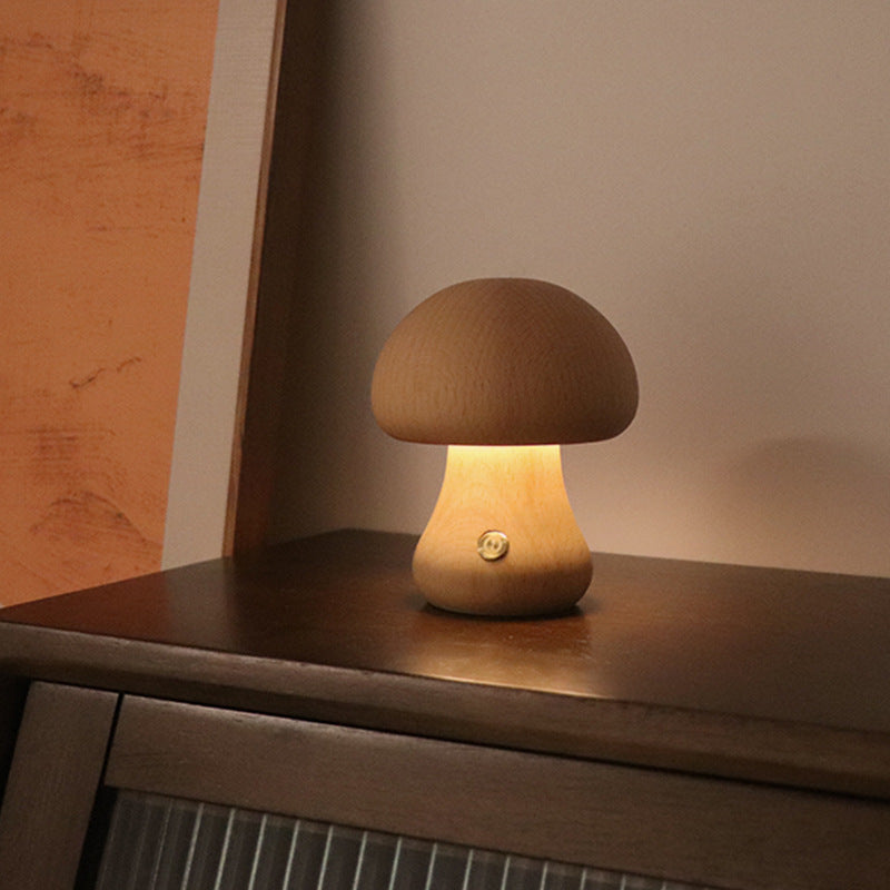 Shroomy™ - Kabellose LED-Holzpilzlampe