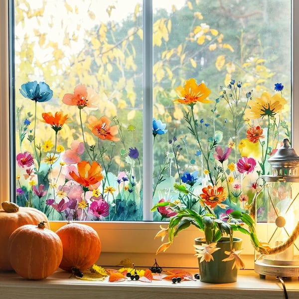 1+1 Gratis | FlowerSticky - Fenstersticker