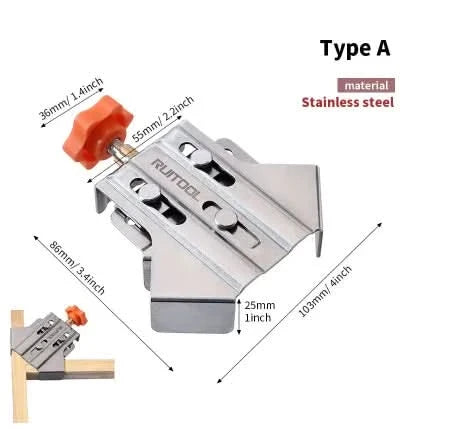 90°-Winkelspanner aus Stahl | 2er-Set mit ergonomischem Spannknauf | Präzise rechtwinklige Holzverbindungen ohne Ausrichten 9