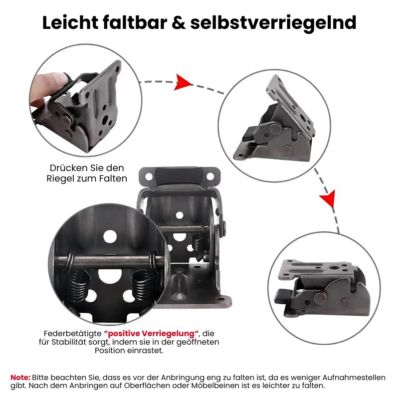 Scharny™ - Selbstschließendes 90°-Klappscharnier-Satz