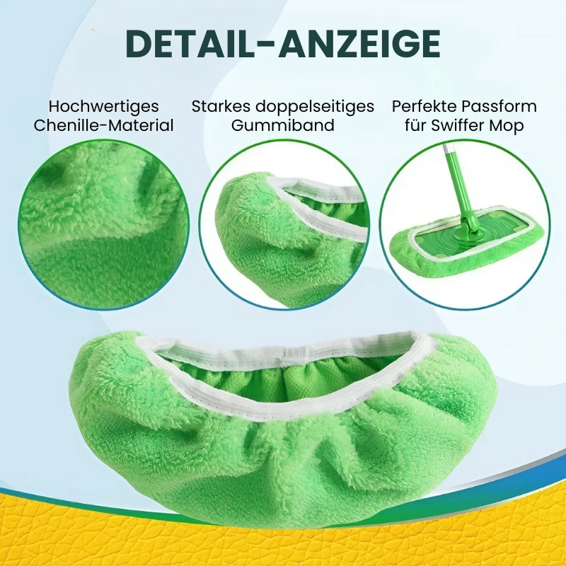 2+2 Gratis | MopClean™ – Wiederverwendbare, umweltfreundliche Mopp-Köpfe
