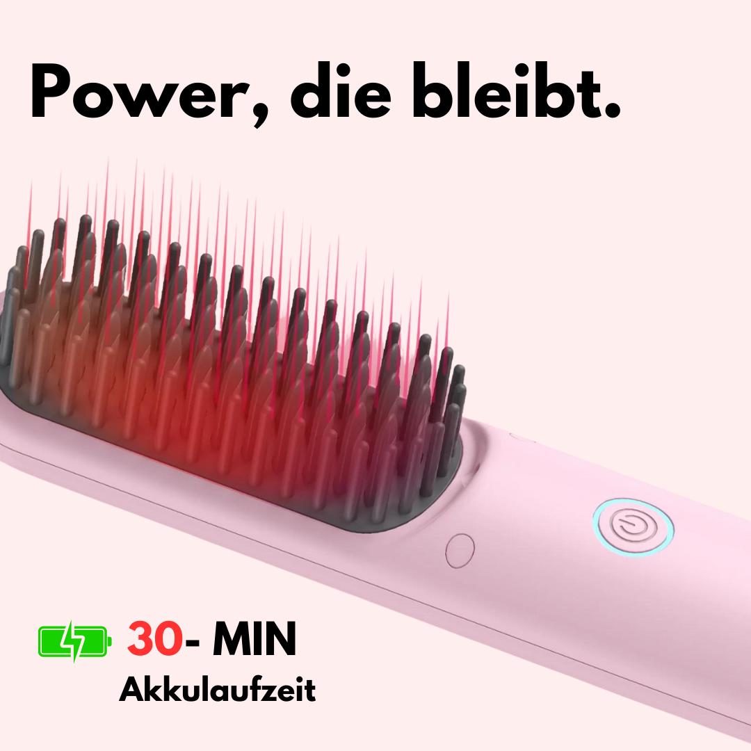 2-in-1 Haarstyler Glätteisen und Lockentool | Kompakt für unterwegs, Schwarz | Anpassbare Hitze für seidiges Volumen 3