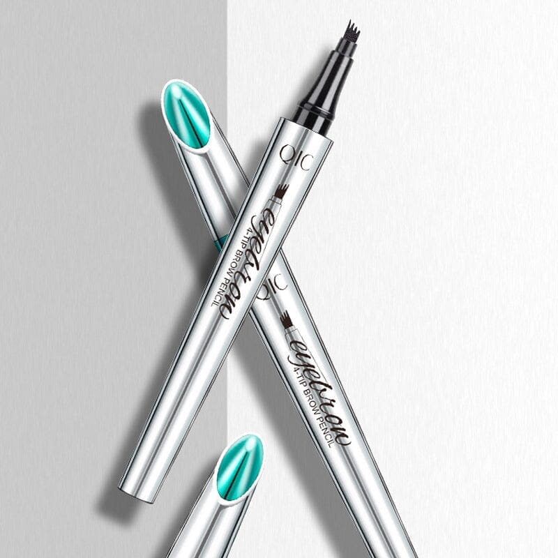 Augenbrauenstift für Damen | 4-fach Gabelspitze mit Microblading-Effekt | Wasserfest, langanhaltend, 2er-Set für alle Hauttöne 15