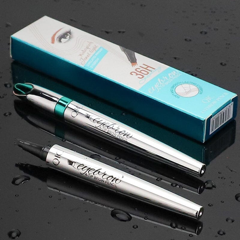 Augenbrauenstift für Damen | 4-fach Gabelspitze mit Microblading-Effekt | Wasserfest, langanhaltend, 2er-Set für alle Hauttöne 11