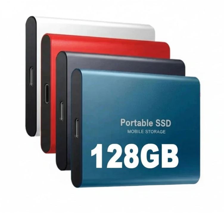 Externe SSD 128GB | Ultraschnelle Datenübertragung, schlagfestes Aluminiumgehäuse | Kompakt für Reise, Beruf und Gaming 4