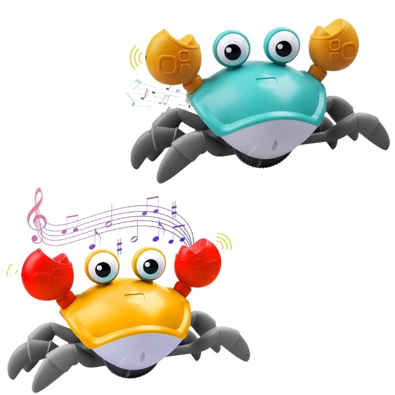 Mr. Crab™ - Lustiges & Interaktives Krabbeltier für die Bauchzeit