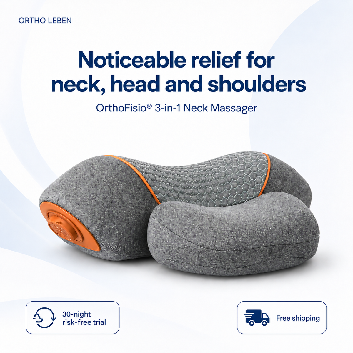 Nackenmassagegerät 3 in 1 OrthoLeben | Handliches Design für den Nacken | Ideal für Entspannung nach langen Tagen 1