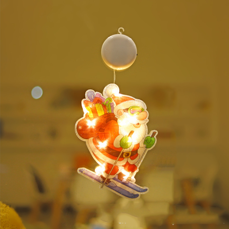 Weihnachts-Lichterkette Silhouette Batteriebetrieben Warmweiß 25