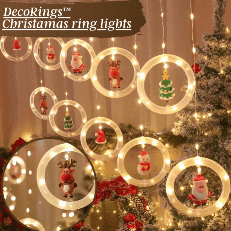 5+5 Gratis | RingLights™ - Bezaubernde 3D-Vorhanglichter für eine Magische Weihnachtsatmosphäre