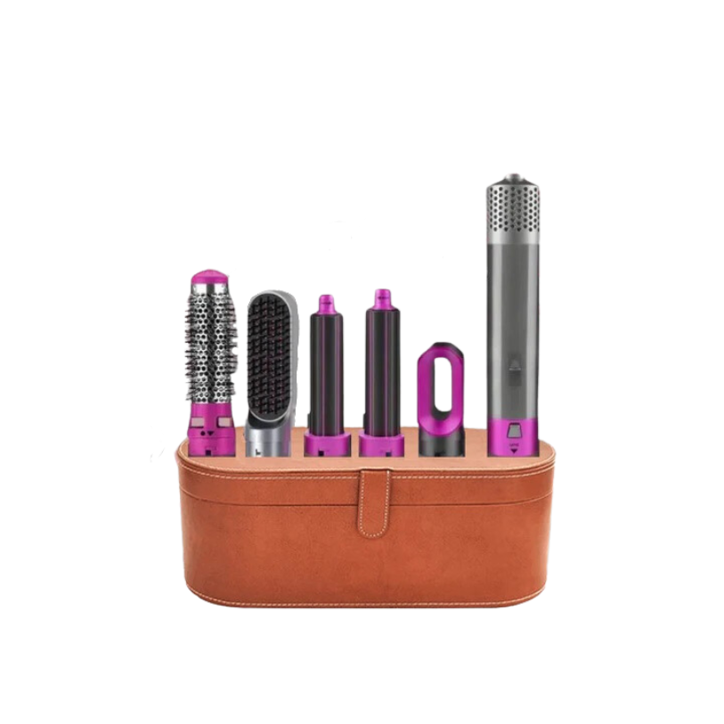 5-in-1 Haarstyling Set | Glätteisen, Lockenstab & Volumenbürste | Keramikbeschichtung, Schnelles Aufheizen, Kompakt & Leicht 7