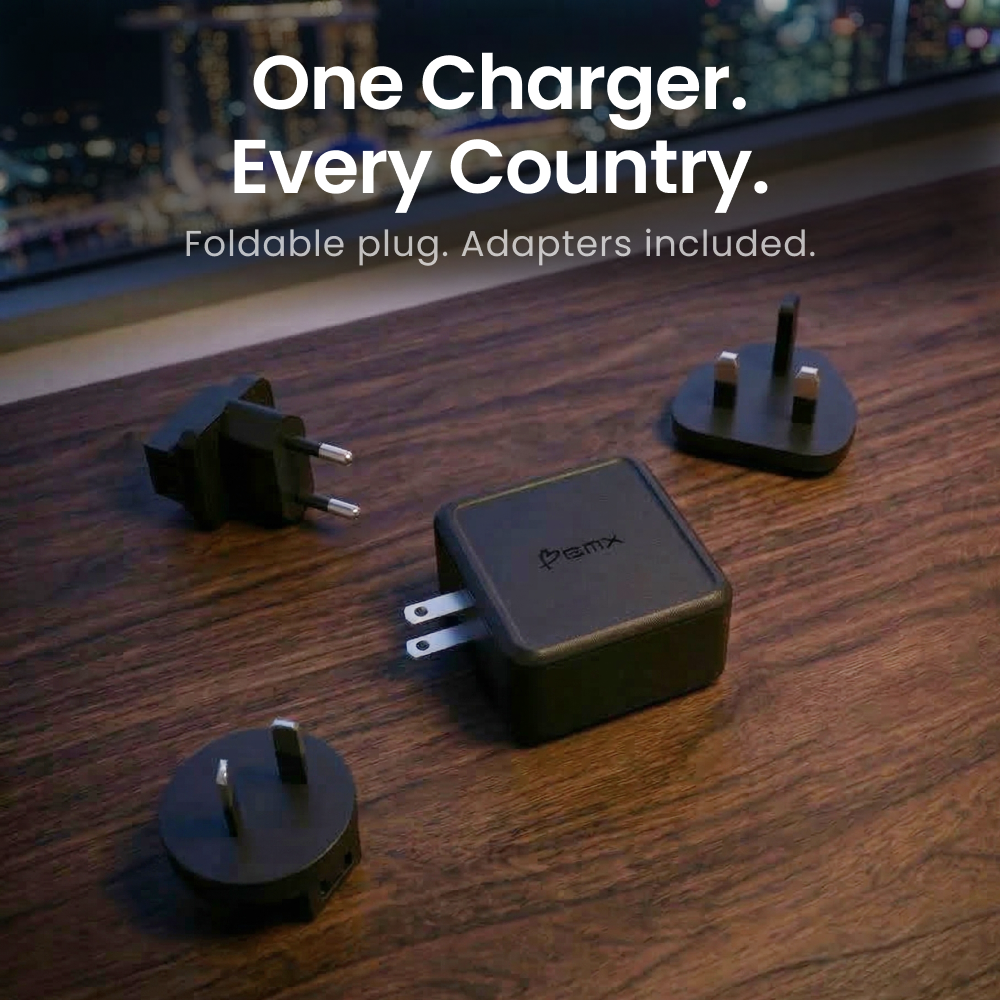 USB-C Ladegerät GaN 140 W Schnellladegerät 4 Anschlüsse mit LCD-Anzeige