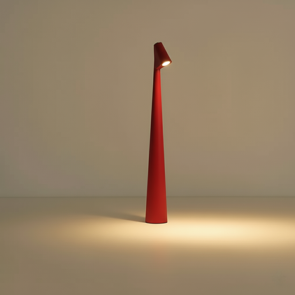 Kabellose LED-Tischlampe mit Akku | Nordisches Design aus Metall und Glas | Ideal für Nachttisch, Schreibtisch und Wohnraum 7