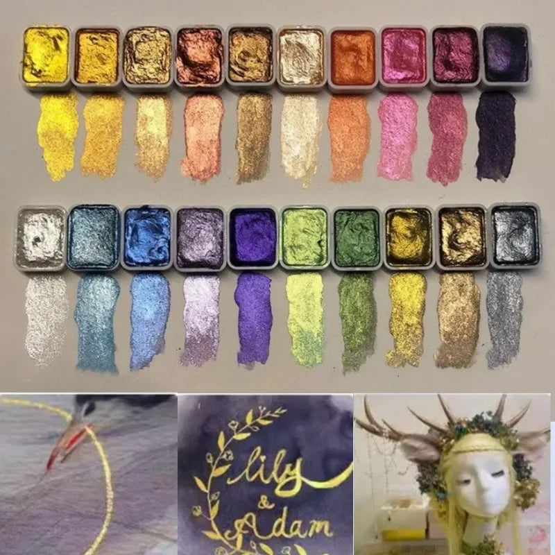 PearlScent™ - Pulver Mineral Perlenpigment Kunst Aquarell