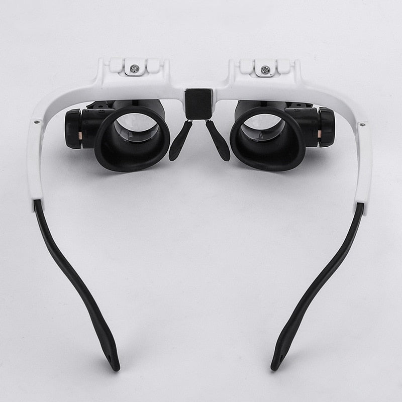 Professional Magnifying Glasses LED Illuminated 3-Level Magnification - Detailed view