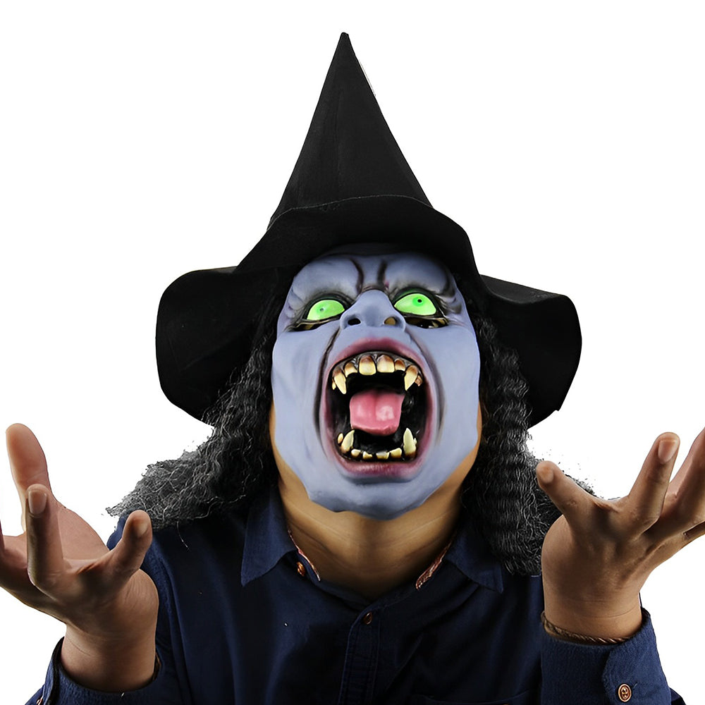 Latex-Vollkopfmaske für Halloween | Mehrere Charakterstile, beweglicher Mund | 100% Naturlatex, atmungsaktiv und elastisch 28