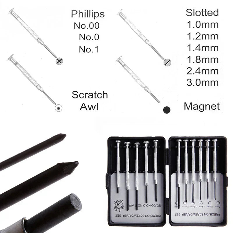 11-teiliges Mikro-Präzisionsschraubendreher-Set Magnetspitzen