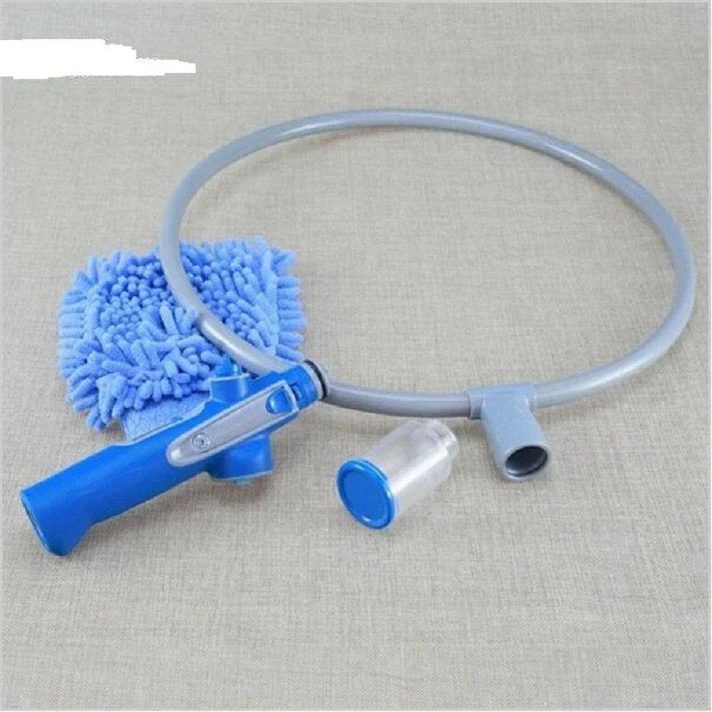 360° Hundedusche aus ABS und PP | 2-in-1 Shampoospender integriert | Passt an jeden Gartenschlauch, für alle Hunderassen 8