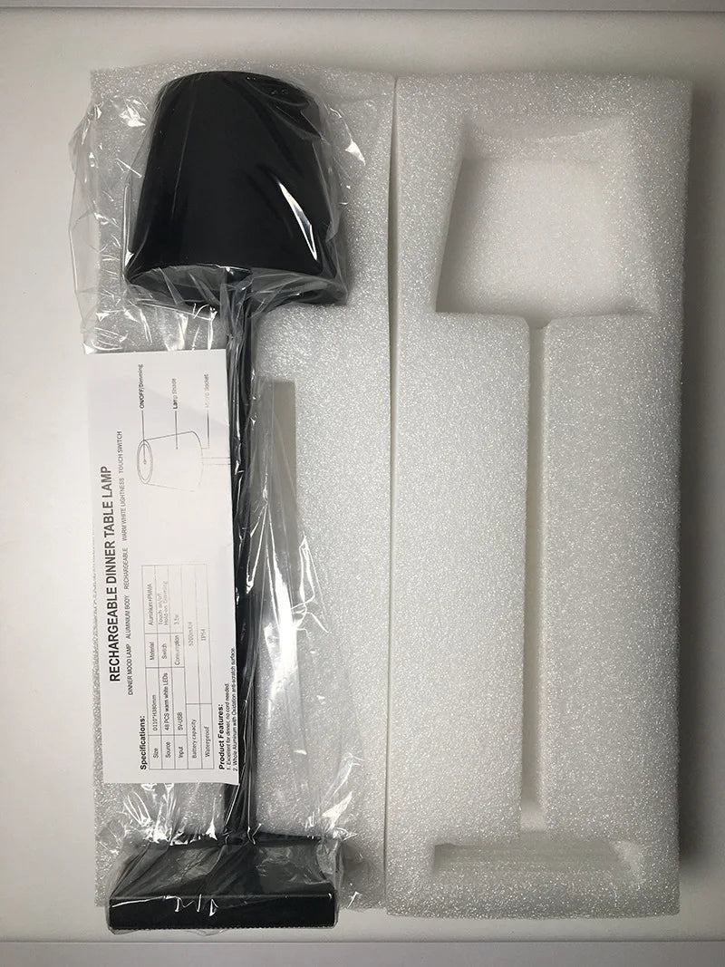 LED Tischlampe kabellos & wiederaufladbar | ABS/PC, 15 x 10 x 25 cm, 5 Farben | Dimmbar, bis zu 8 Std Laufzeit 5