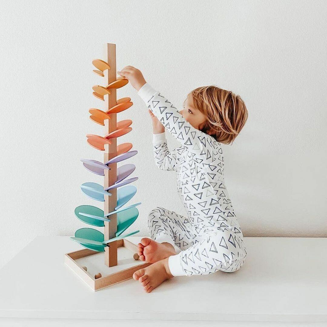 Wooden Rainbow Sound Tower Educational Sensory Play Set - Product detail 4