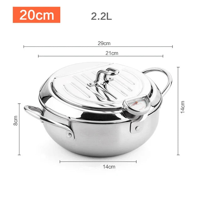 MasterFryer™ - Frittierpfanne mit Thermometer