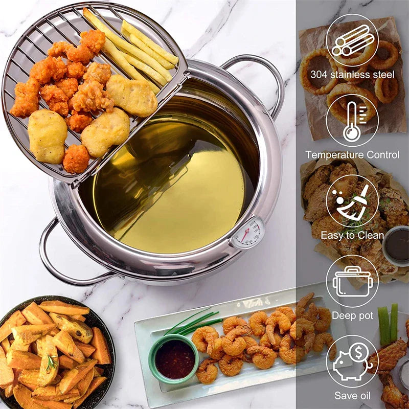 MasterFryer™ - Frittierpfanne mit Thermometer