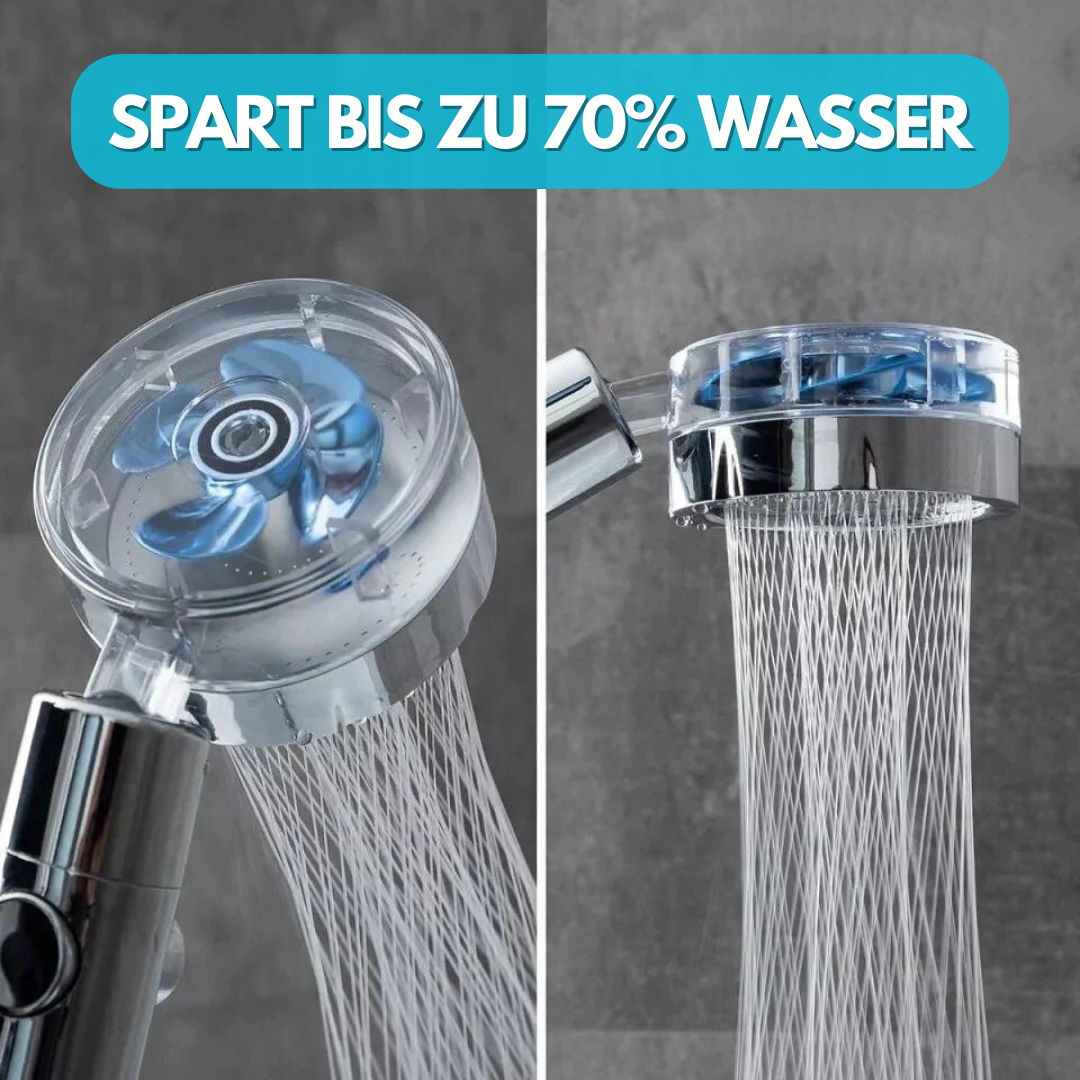 Hochdruck Duschkopf mit Mikrodüsen-Technologie | 360° drehbar, Ein/Aus-Schalter, Baumwollfilter | Bis zu 70% Wasserersparnis 3