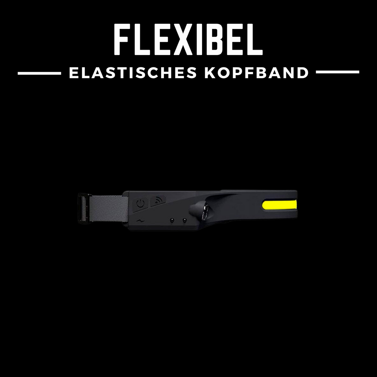 LED Stirnlampe 230° Weitwinkel | Handsensor, USB-C Akku, 350 Lumen | Ultraleicht 80g, IPX4 Wasserdicht, Verstellbares Kopfband 9
