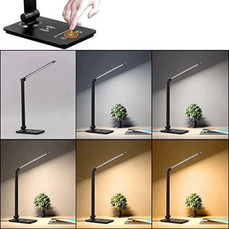 LED-Tischlampe kabelloses Laden berührungsempfindlich mit 5 Lichtmodi