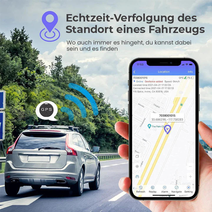 GPS-Tracker Mini | Echtzeit-Ortung per App, starke Magnetbefestigung | Kompakt für Fahrzeuge, Gepäck und Wertsachen 1